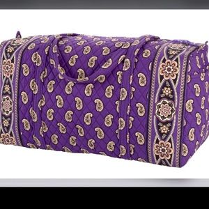 Vera Bradley duffel bag, purple paisley